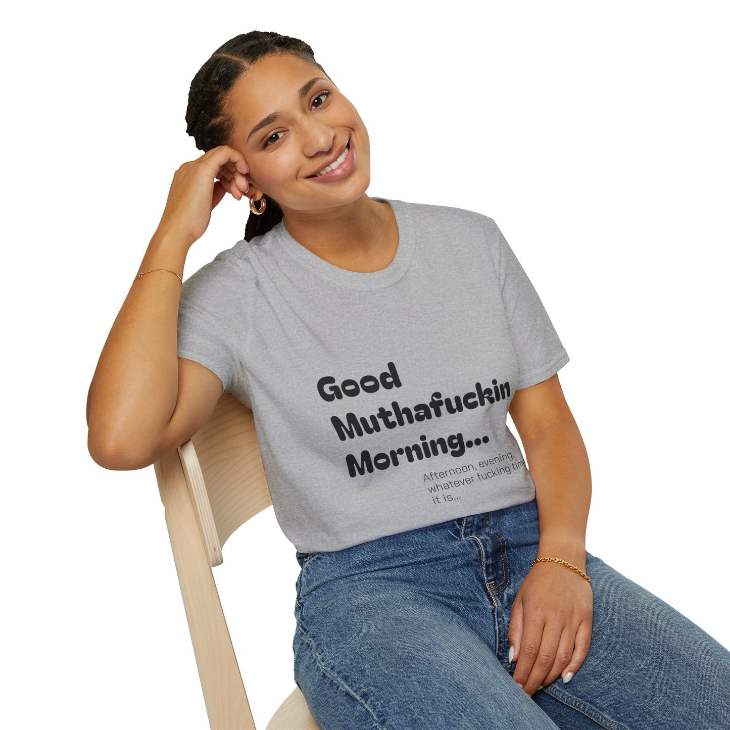 Good Muthafuckin Morning T-Shirt — 'Need Coffee to Be Awake'