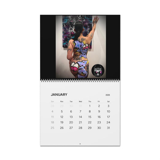 2026 Urban Art Wall Calendar — Graffiti Bodypaint Photography Calendar